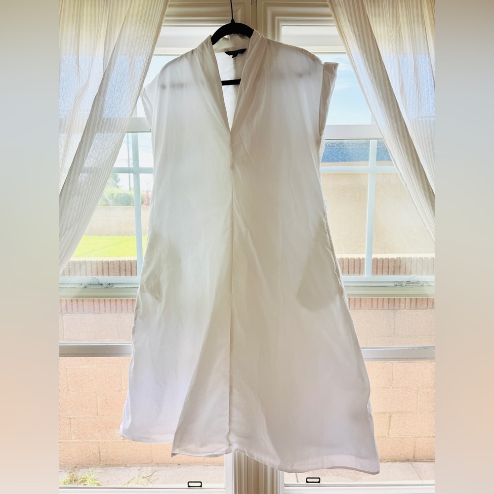 Banana Republic White Sleeveless Dress